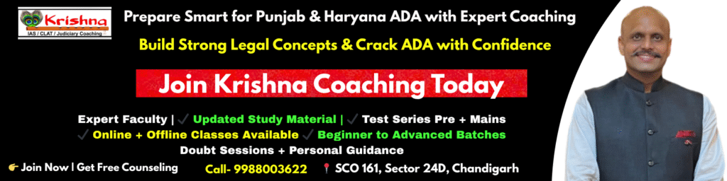 Crack Punjab & Haryana ADA Exam with Expert Guidance